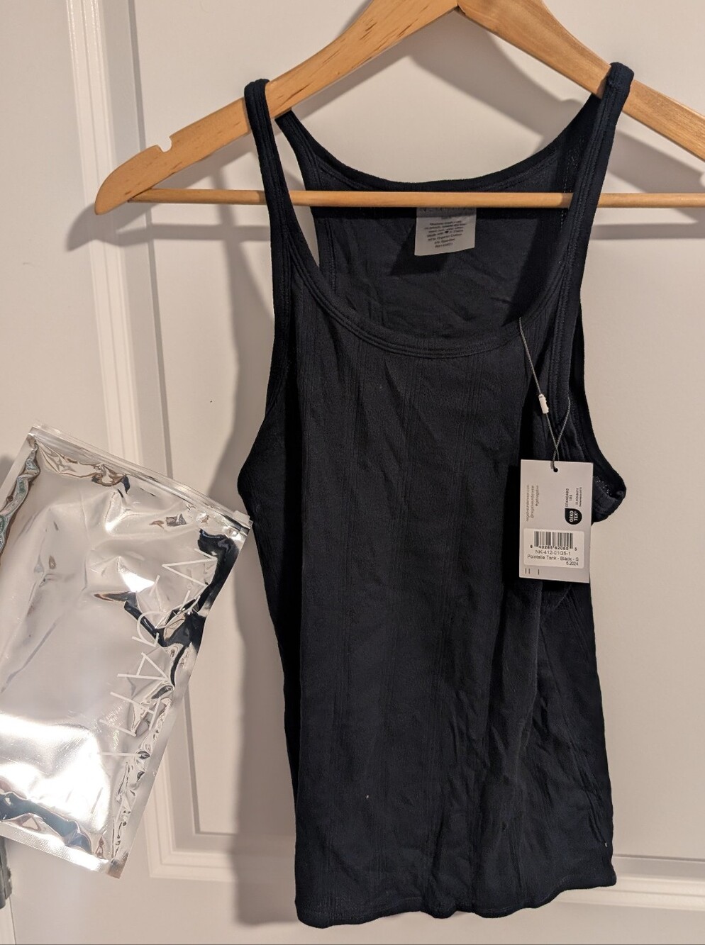 NWT Negative Underwear Pointelle Tank in Black Size: S